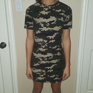 Camouflage Pattern Dress/ Tunic